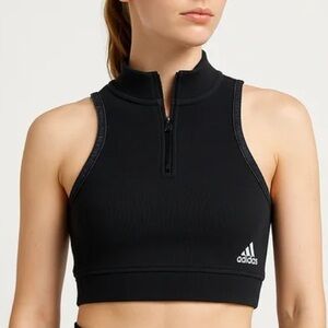 Adidas Originals All Me Medium-Support Bra Tank Top - Black - Size Large